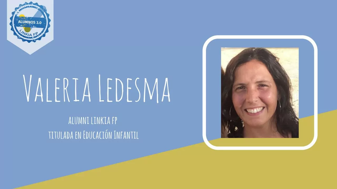 Entrevista a Valeria Ledesma: Alumni del CFGS en Educación Infantil A DISTANCIA