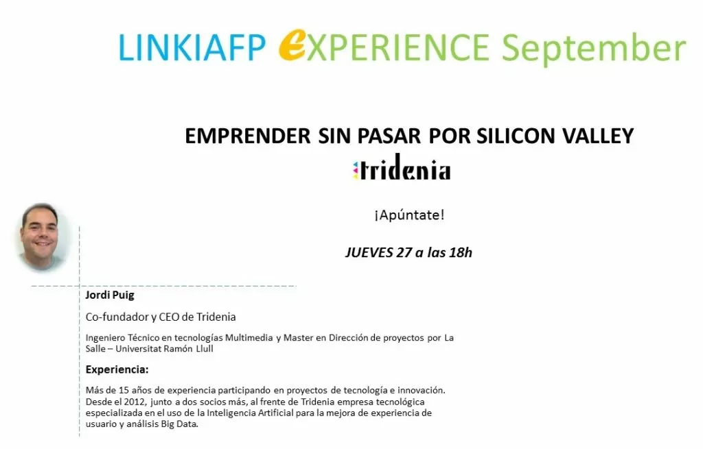 Linkia FP Experience et convida a participar en dues noves Conferències Online en Directe!